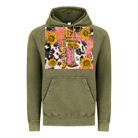 Vintage Olive cowgirl boots sunflower Vintage Hoodie - TumblerDesignByShophia