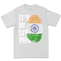 Dove Grey IT'S IN MY DNA India Flag Indian Premium Tee - lanVoArt