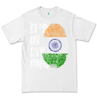 White IT'S IN MY DNA India Flag Indian Premium Tee - lanVoArt