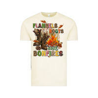 Vintage Arctic Flannels boots and bonfires Vintage Tee - NancyCooperArtShop