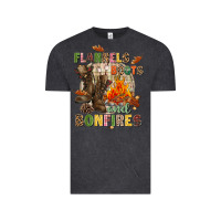Vintage Black Flannels boots and bonfires Vintage Tee - NancyCooperArtShop