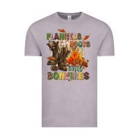 Vintage Zinc Flannels boots and bonfires Vintage Tee - NancyCooperArtShop