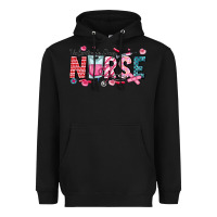 Black Nurse Valentine Heavyweight Hoodie - CowhideDigitalArt