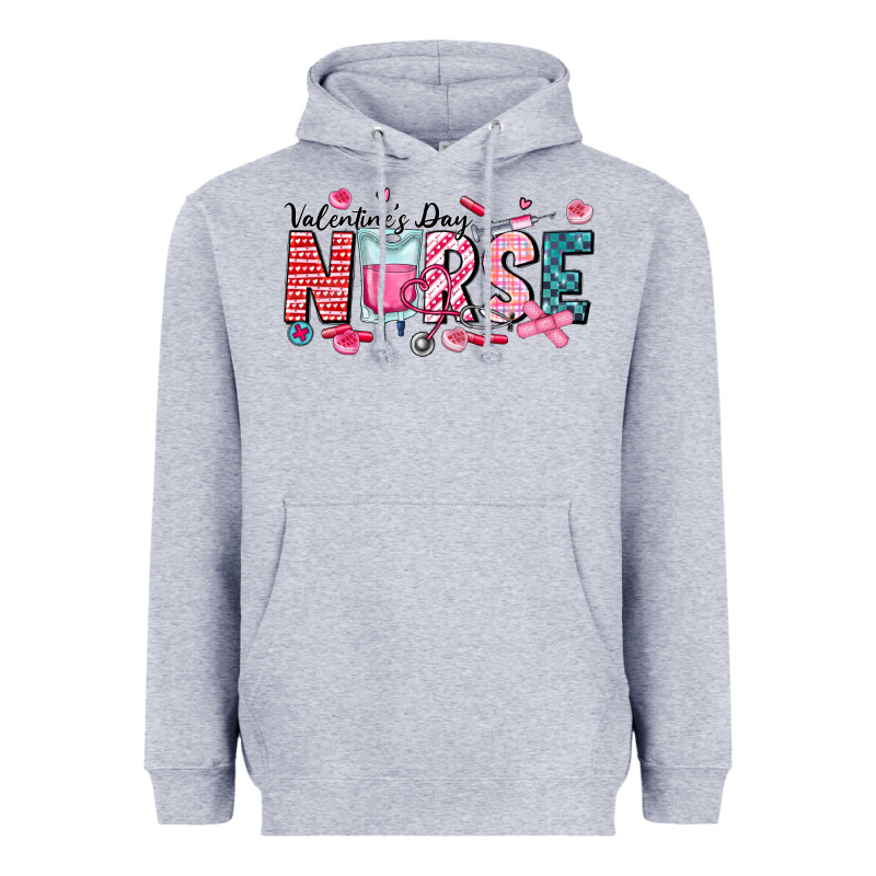 Nurse Valentine Heavyweight Hoodie by CowhideDigitalArt | Teevron