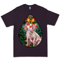Plum christmas pig Premium Tee - LillyAllenDesigns