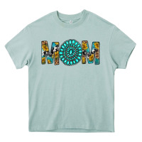 Arona Western Mom With Turquoise Gemstone Heavy Core Tee - BundleAndBundleShop