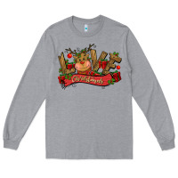 Love Christmas Reindeer Long Sleeve Tee | Teevron