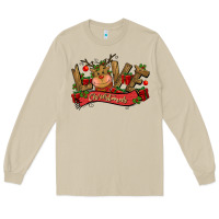 Mushroom love christmas reindeer Long Sleeve Tee - CowGirlArtShop