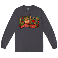 Smoke love christmas reindeer Long Sleeve Tee - CowGirlArtShop