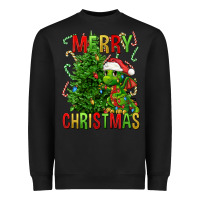 Black merry christmas dragon Heavyweight Sweatshirt - FaDigitalArtStudio