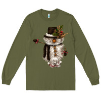 Army Green snowman gnome Long Sleeve Tee - CowGirlArtShop
