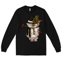 Black snowman gnome Long Sleeve Tee - CowGirlArtShop