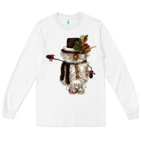 White snowman gnome Long Sleeve Tee - CowGirlArtShop