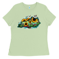 Matcha Kentucky map sunflower cactus serape Ladies Tee - RanaPortraitStore