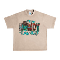 French Oak Western More Howdy Less Hate Cowboy Hat Gemstone Urban Heavy Tee - HowdyJamesFarm