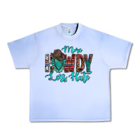 Grape Ice Western More Howdy Less Hate Cowboy Hat Gemstone Urban Heavy Tee - HowdyJamesFarm