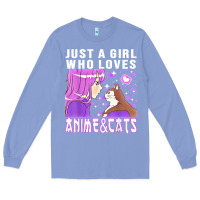 Colony Blue anime cat anime stuff Long Sleeve Tee - lanVoArt