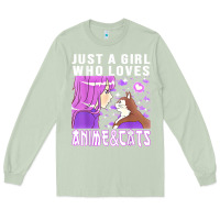 Matcha anime cat anime stuff Long Sleeve Tee - lanVoArt