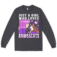Smoke anime cat anime stuff Long Sleeve Tee - lanVoArt