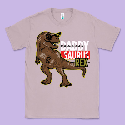 Daddy Saurus Rex Classic Tee Designed By Bettercallsaul