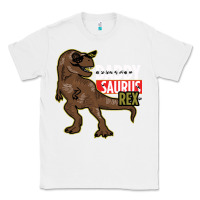 White DADDY SAURUS REX Classic Tee - Bettercallsaul