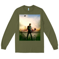 Army Green green arrow Long Sleeve Tee - lanVoArt