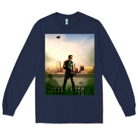 Navy green arrow Long Sleeve Tee - lanVoArt
