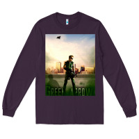 Plum green arrow Long Sleeve Tee - lanVoArt
