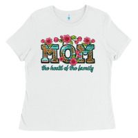 Mom The Heart Of The Family Ladies Tee | Teevron