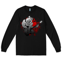 Black Guitar Player Gift Guitarist Guitar Long Sleeve Tee - lanVoArt