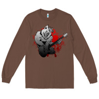 Chestnut Guitar Player Gift Guitarist Guitar Long Sleeve Tee - lanVoArt