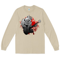 Mushroom Guitar Player Gift Guitarist Guitar Long Sleeve Tee - lanVoArt