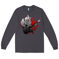 Smoke Guitar Player Gift Guitarist Guitar Long Sleeve Tee - lanVoArt