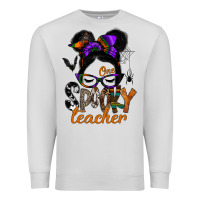 Dove Grey one spooky teacher Premium Sweatshirt - SublimationCraftShop