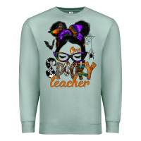 Seafoam one spooky teacher Premium Sweatshirt - SublimationCraftShop