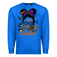 True Royal one spooky teacher Premium Sweatshirt - SublimationCraftShop