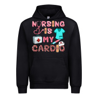 Black nursing is my cardio Urban Hoodie - BarkalooDesign