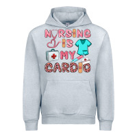 Heather Grey nursing is my cardio Urban Hoodie - BarkalooDesign