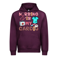 Mauve Wine nursing is my cardio Urban Hoodie - BarkalooDesign