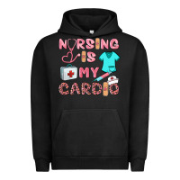Pigment Black nursing is my cardio Urban Hoodie - BarkalooDesign
