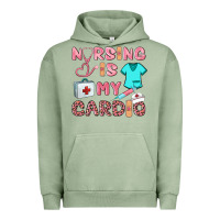 Pigment Oil Green nursing is my cardio Urban Hoodie - BarkalooDesign