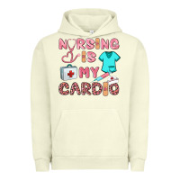 Pigment Pistachio nursing is my cardio Urban Hoodie - BarkalooDesign