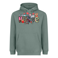 Sage Nurse Valentines Day Heavyweight Hoodie - CowhideDigitalArt