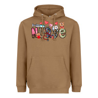 Toasted Coconut Nurse Valentines Day Heavyweight Hoodie - CowhideDigitalArt