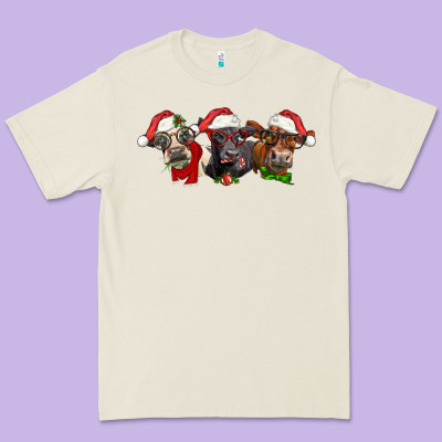 Christmas Heifers Premium Tee Designed By Lillyallendesigns