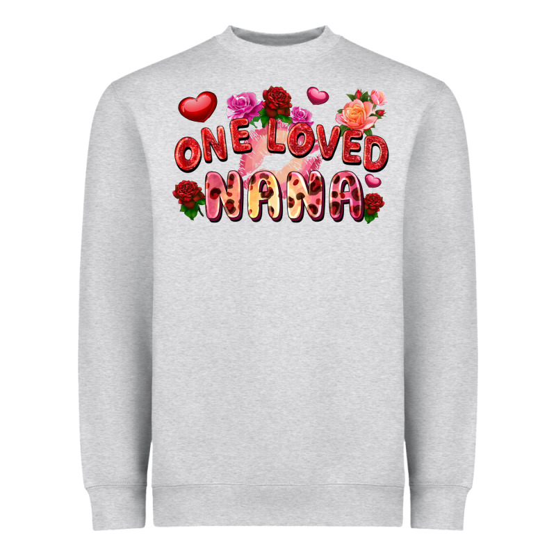 One Loved Nana Heavyweight Sweatshirt by FaDigitalArtStudio | Teevron