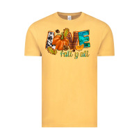 Vintage Mustard Love Fall y'all Vintage Tee - NancyCooperArtShop
