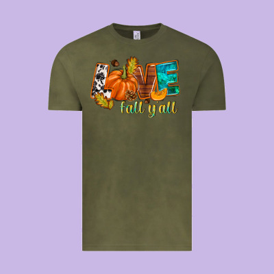 Love Fall Y'all Vintage Tee Designed By Nancycooperartshop