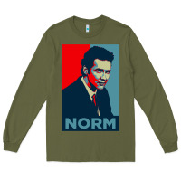 Army Green norm macdonald political poster Long Sleeve Tee - lanVoArt