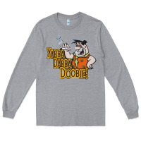 Heather Grey yabba dabba doobie! Long Sleeve Tee - lanVoArt
